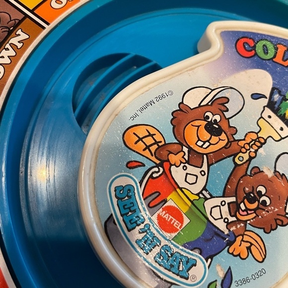 See N Say Mattel 1989 & 1992 Color Pals White Background Tested Works - Picture 5 of 9